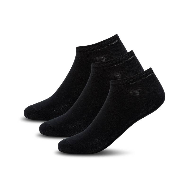 Manor Man - Triopack,Sneaker Socken, für Herren, Black, Größe 43-46 von Manor Man