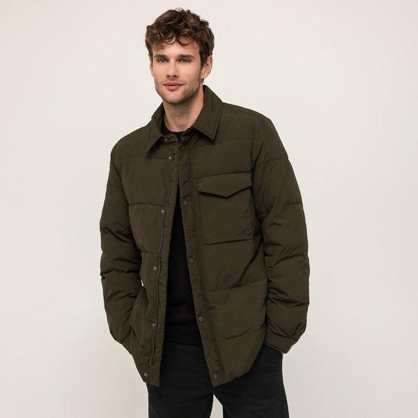 Jacke, Wattiert Ohne Kapuze Herren Khaki XL von Manor Man