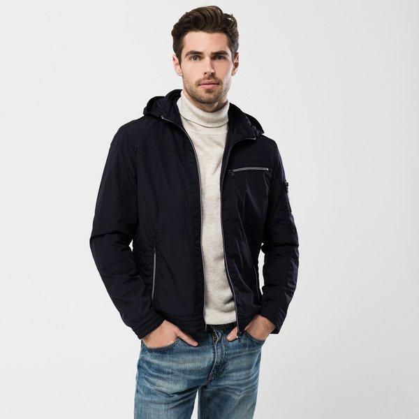 Manor Man - Jacke mit abnehmbarer Kapuze, für Herren, Marine, Größe XXL von Manor Man