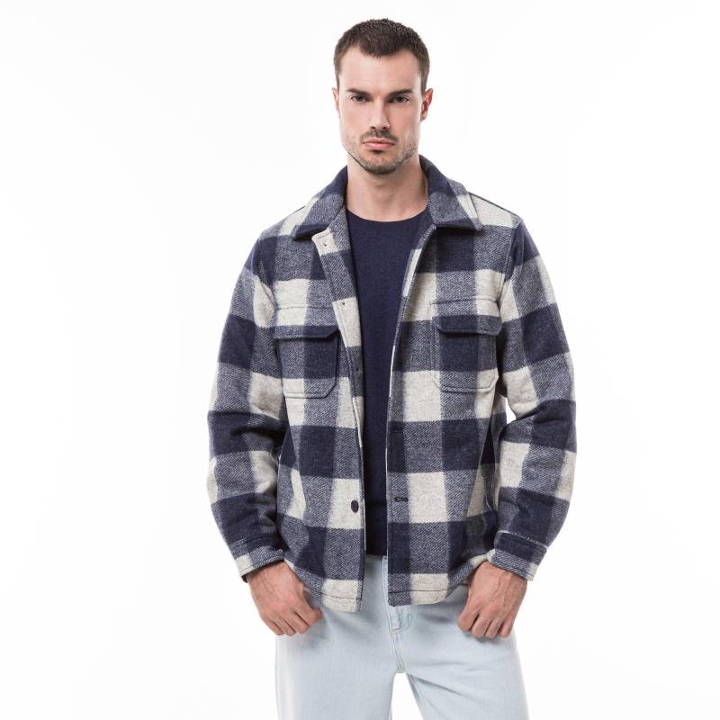 Overshirt Herren Blau S von Manor Man