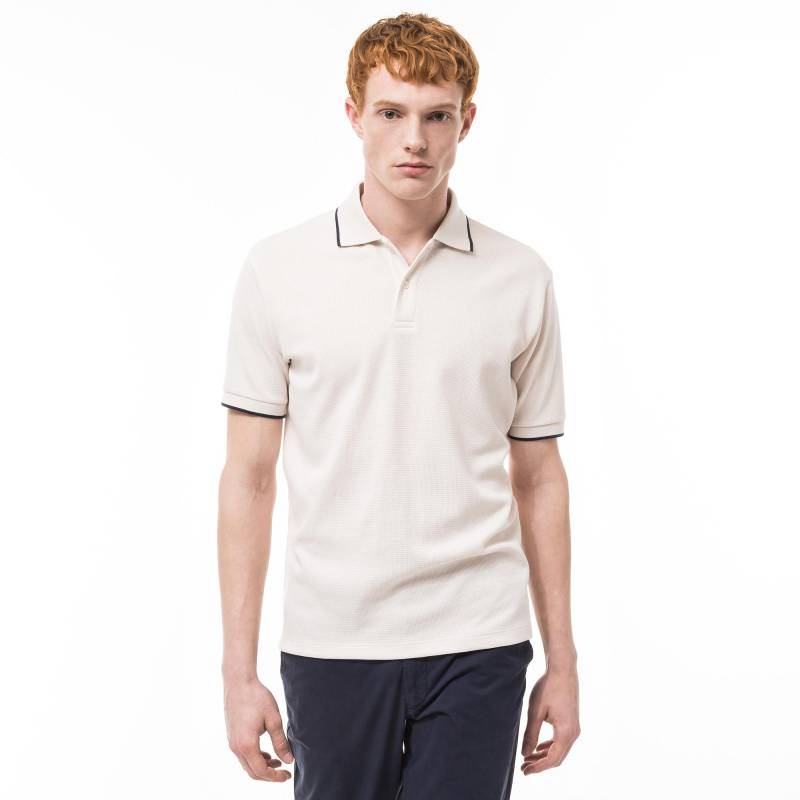 Poloshirt, Kurzarm Herren Beige XL von Manor Man