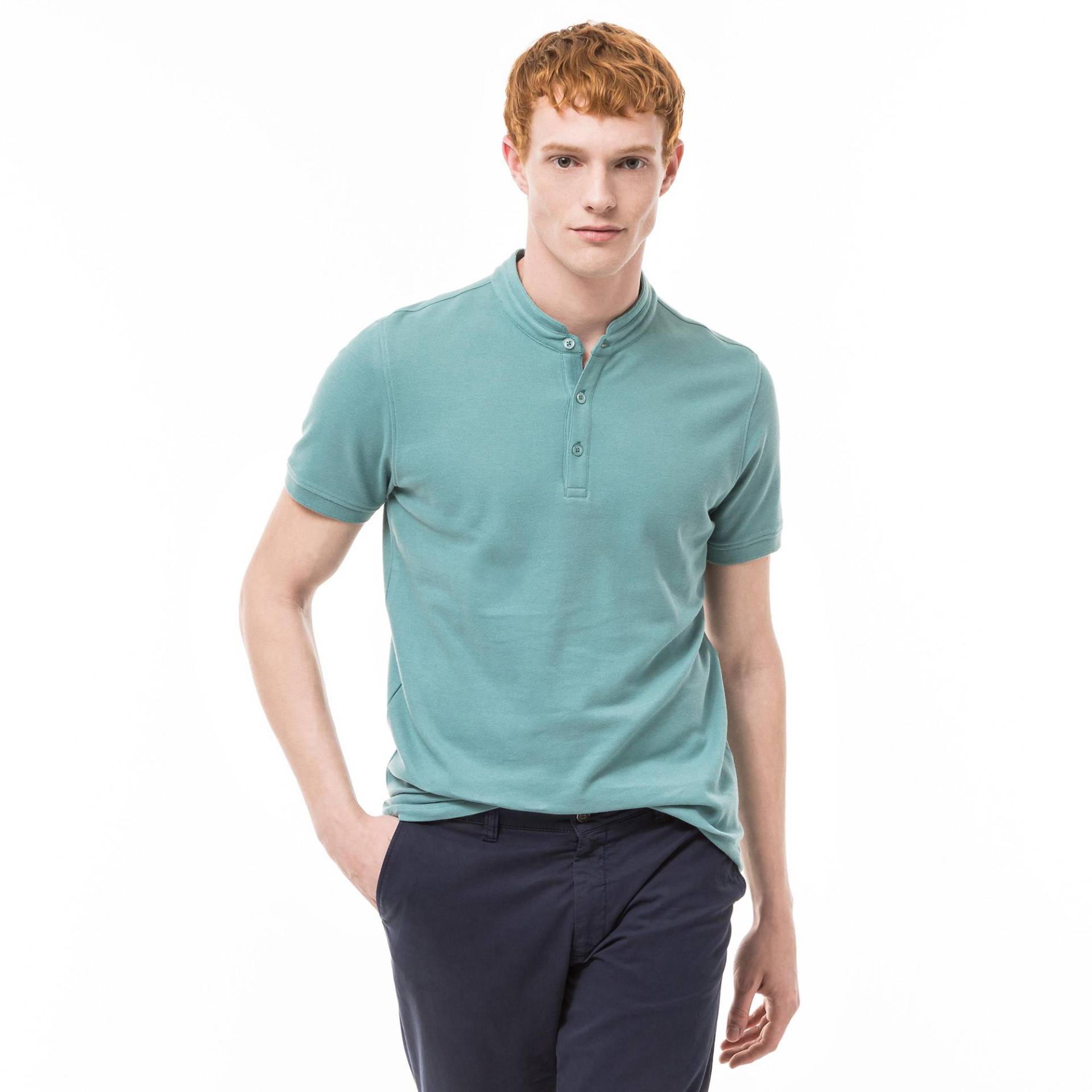 Poloshirt, Kurzarm Herren Jade S von Manor Man