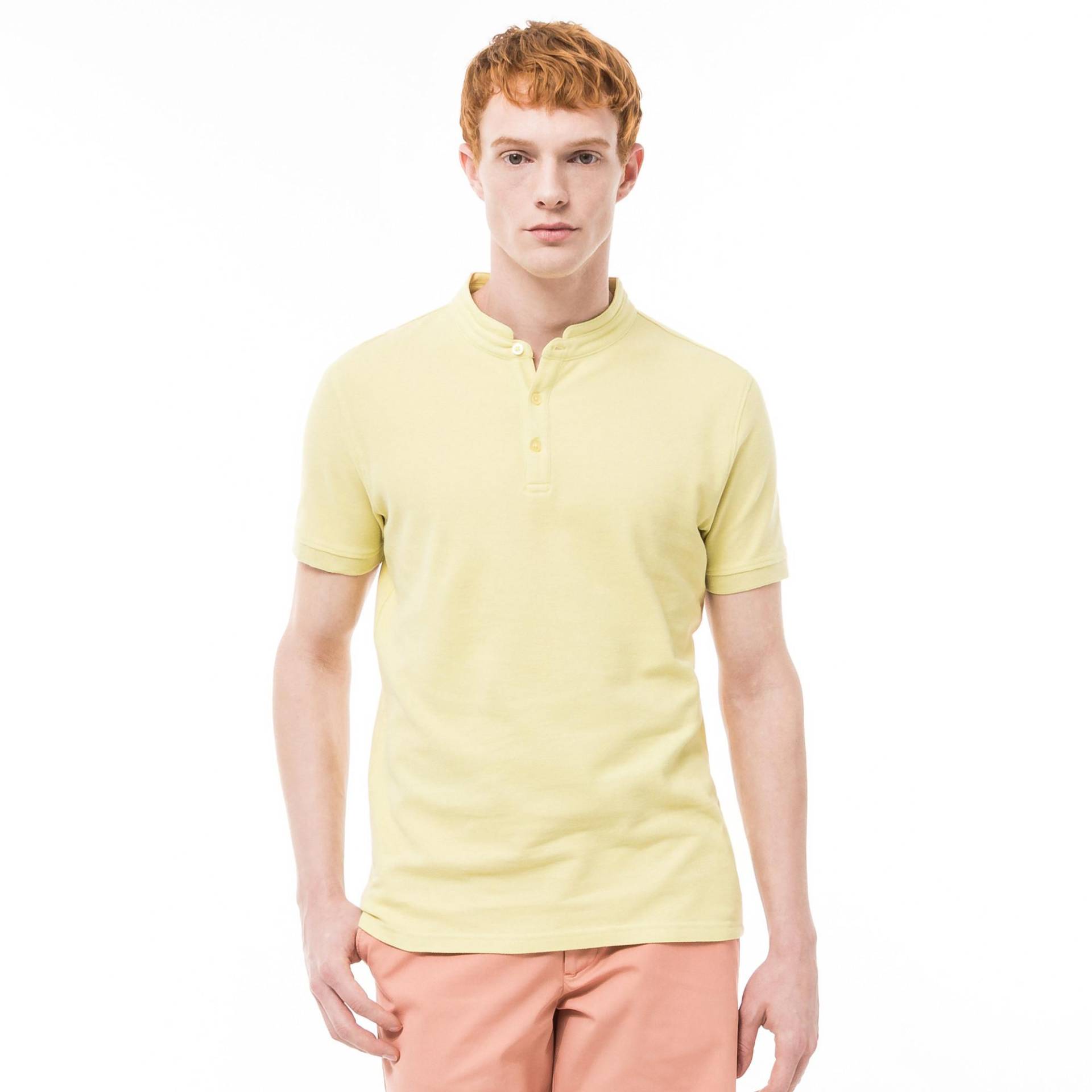 Poloshirt, Kurzarm Herren Limone M von Manor Man