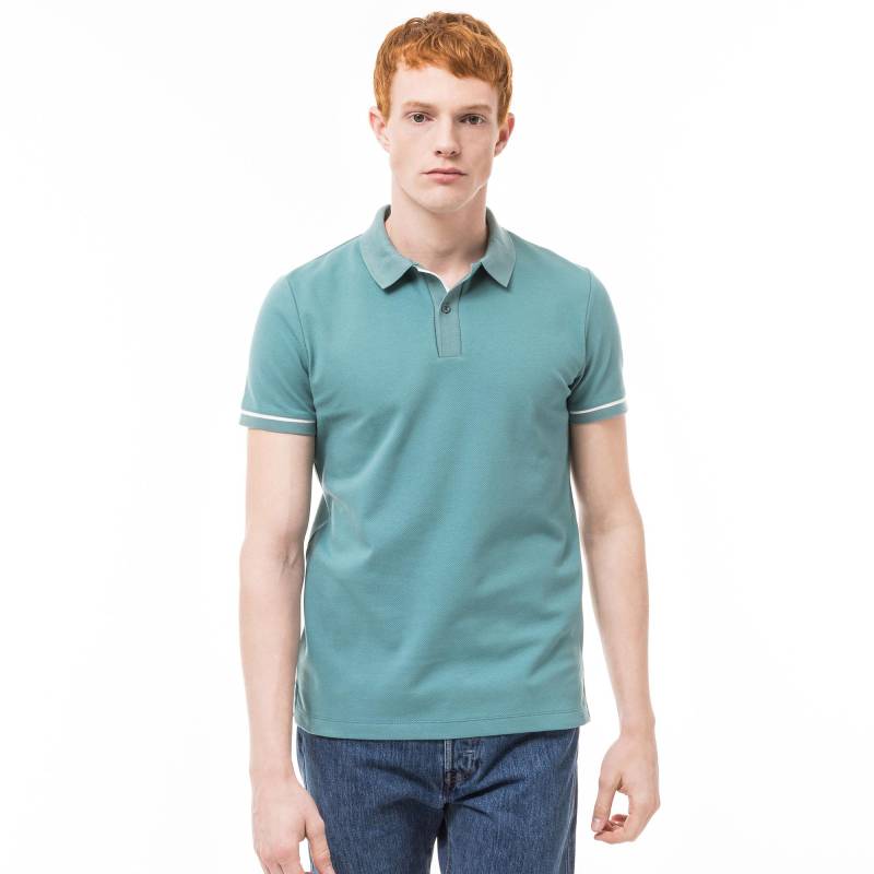 Poloshirt, Kurzarm Herren Mint S von Manor Man