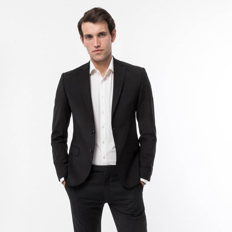 Manor Man - Veston Modern Fit, für Herren, Black, Größe 25 von Manor Man