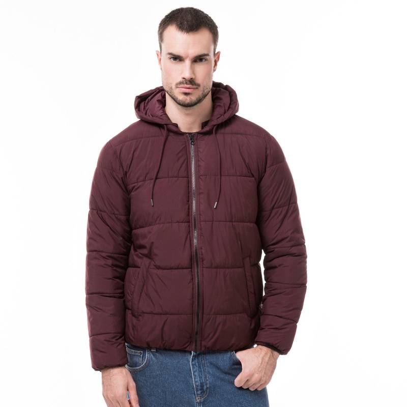 Steppjacke Mit Kapuze Herren Bordeaux XL von Manor Man