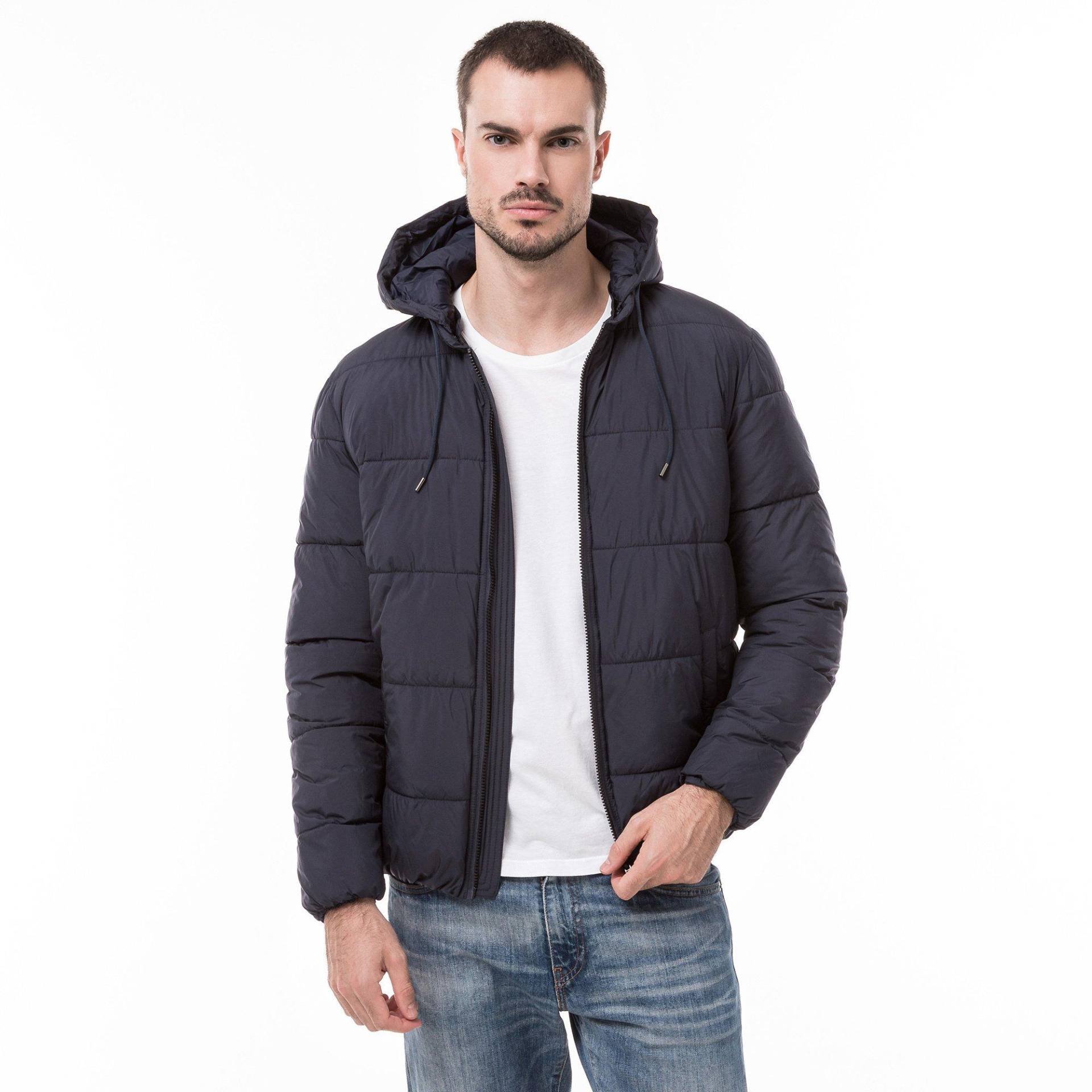 Steppjacke Mit Kapuze Herren Marine L von Manor Man