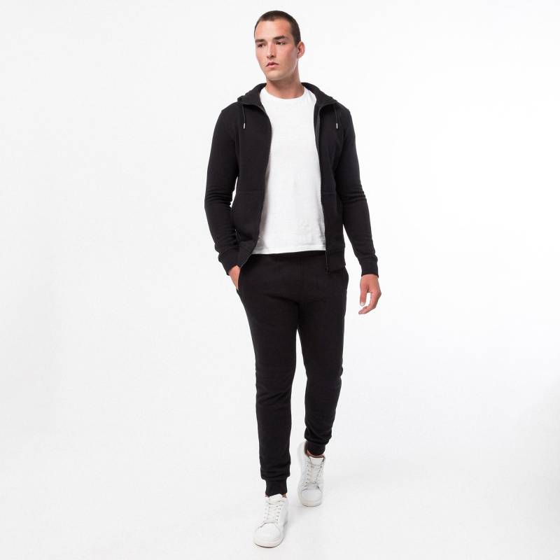 Sweatjacke Mit Kapuze Herren Black XL von Manor Man