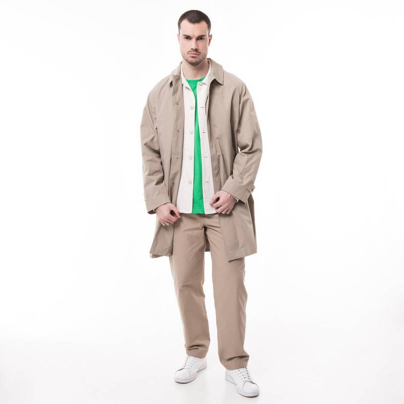 Manor Man - Trenchcoat, für Herren, Khaki, Größe L von Manor Man