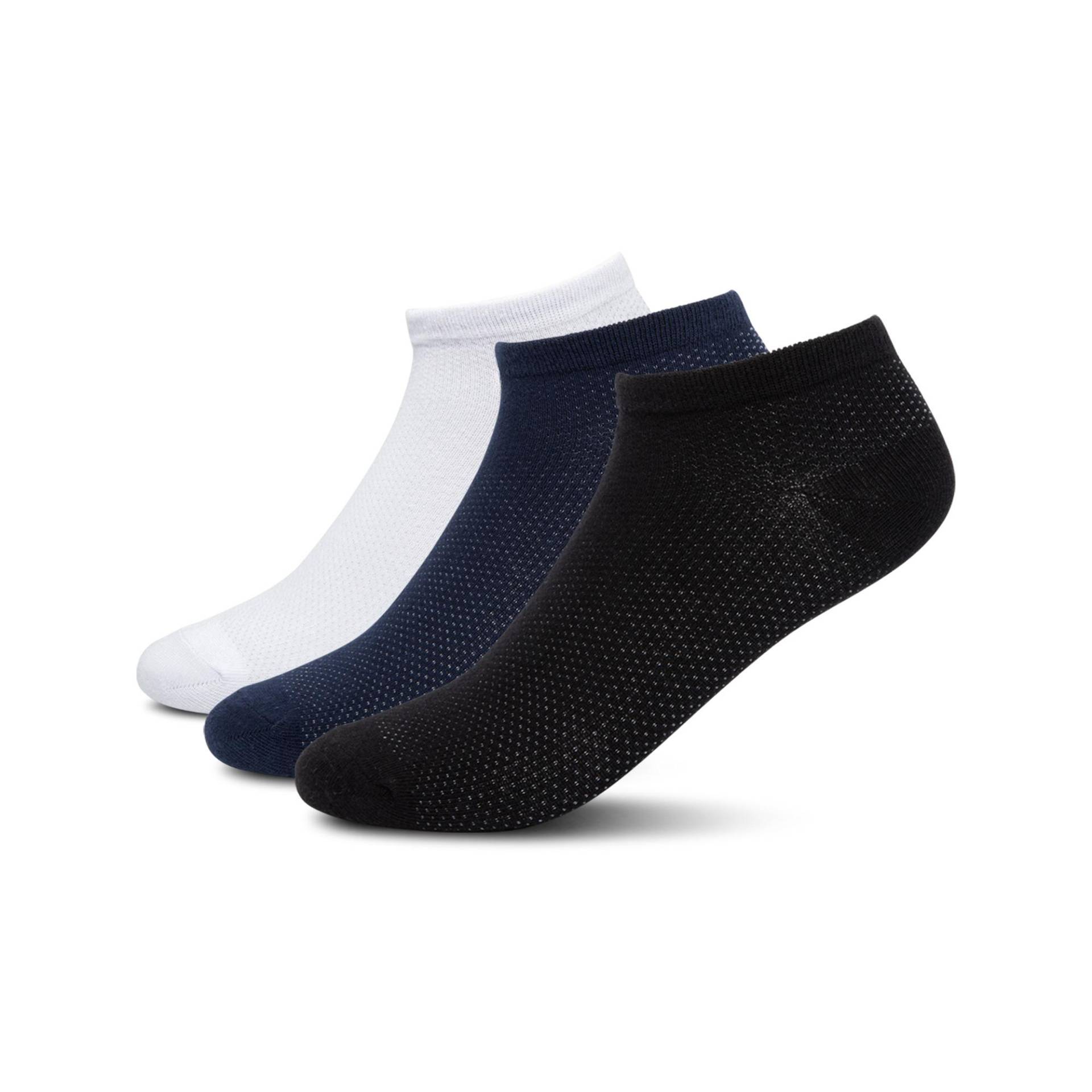 Triopack, Knöchellange Socken Herren Multicolor 39-42 von Manor Man