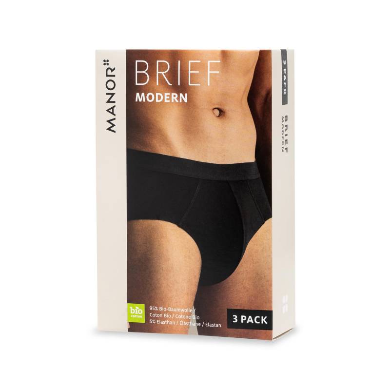 Triopack, Slips Herren Black L von Manor Man