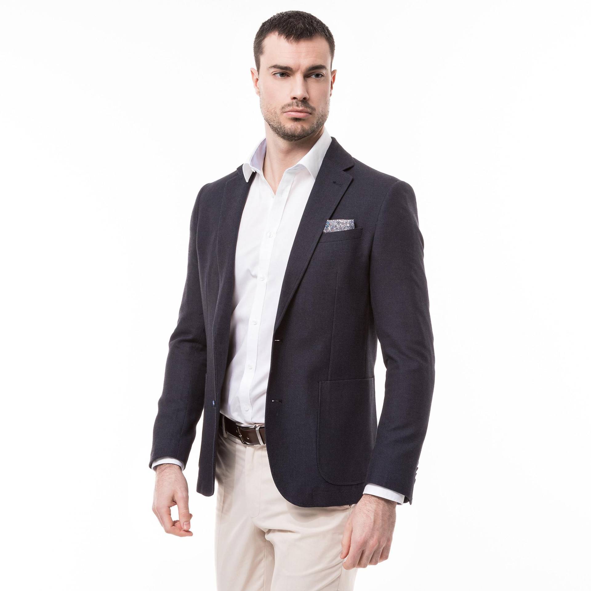 Veston Modern Fit Herren Marine 46 von Manor Man