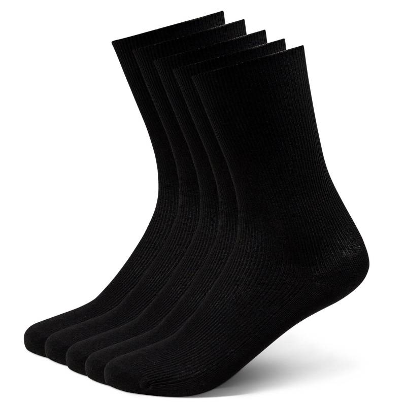 Wadenlange Socken Herren Black 43-46 von Manor Man