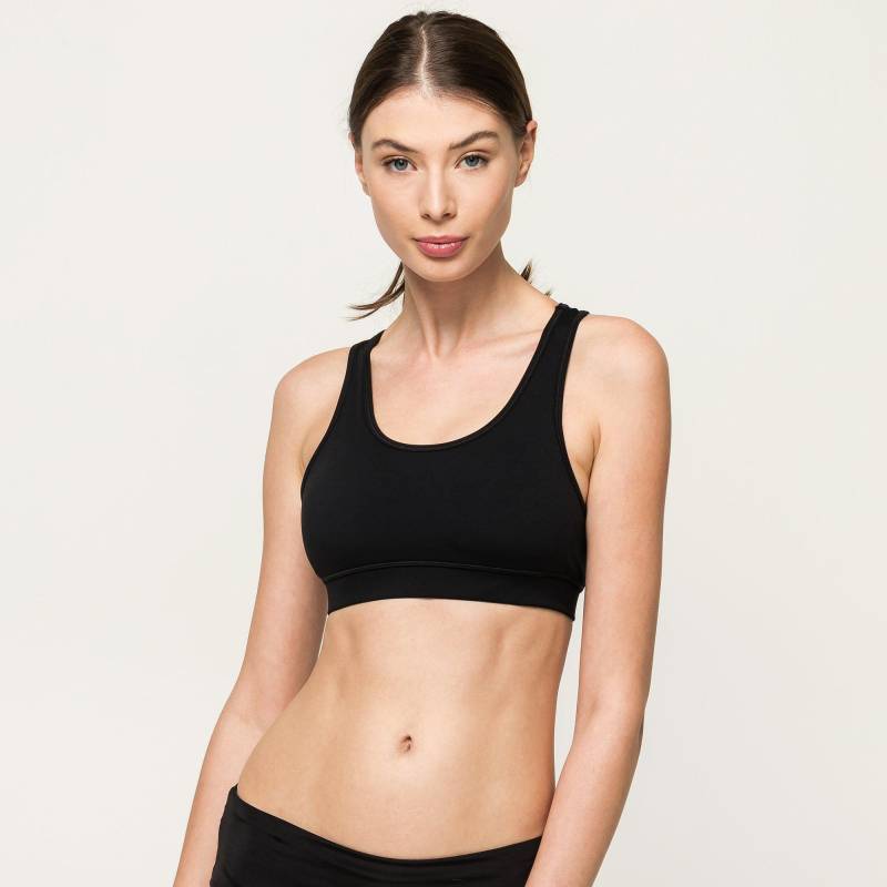 Sport-bh, Medium Support Unisex Black L von Manor Sport