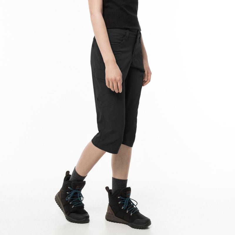 Trekkinghose, 3/4-länge Damen Black XS von Manor Sport