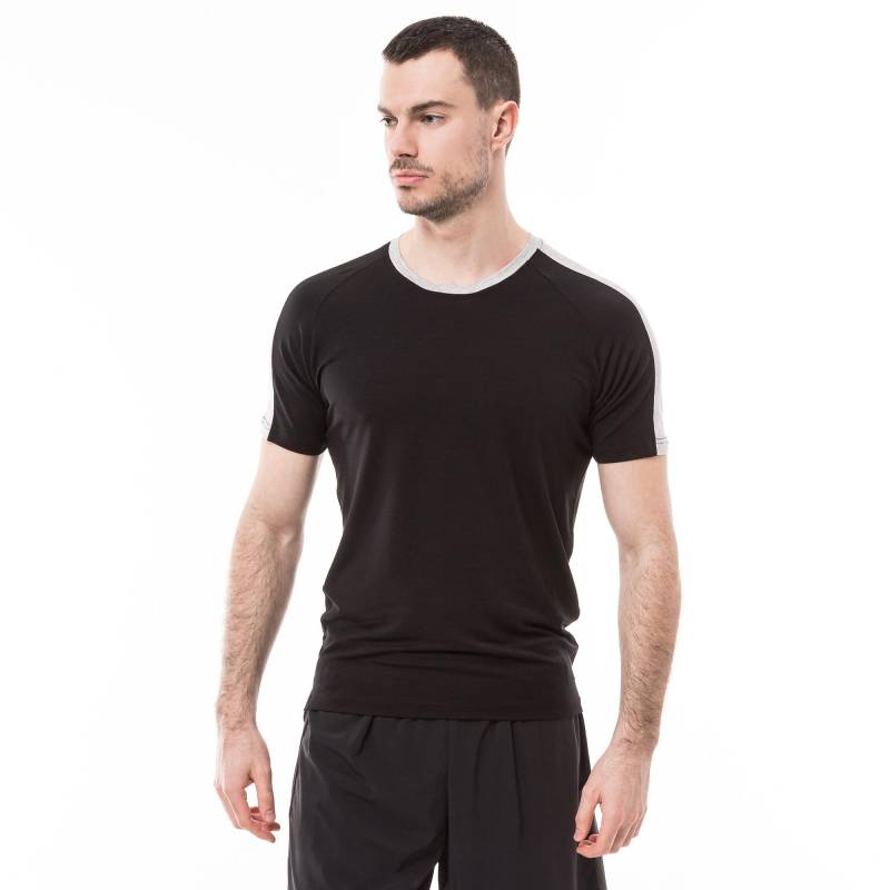 T-shirt Herren Black L von Manor Sport