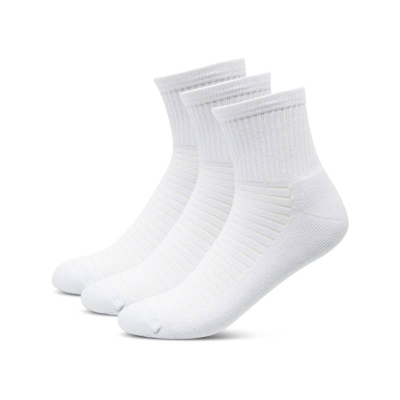 Triopack, Knöchellange Sportsocken Herren Weiss 35-38 von Manor Sport