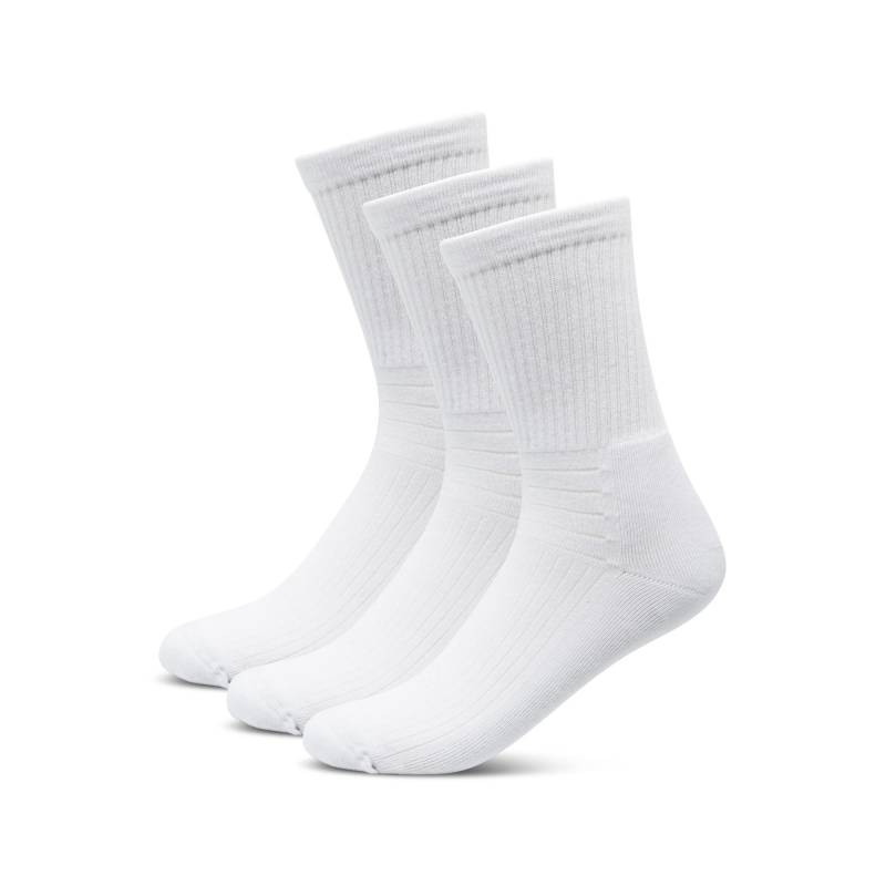 Triopack, Wadenlange Sp-sock Herren Weiss 35-38 von Manor Sport