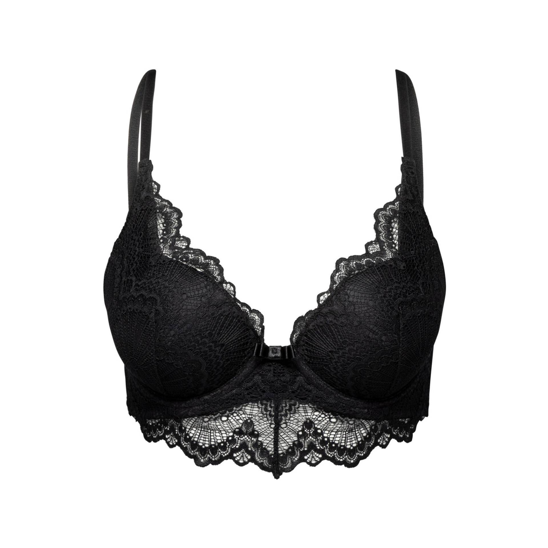 Manor Woman - BH mit Push up Effekt, für Damen, Black, Größe 80/C von Manor Woman