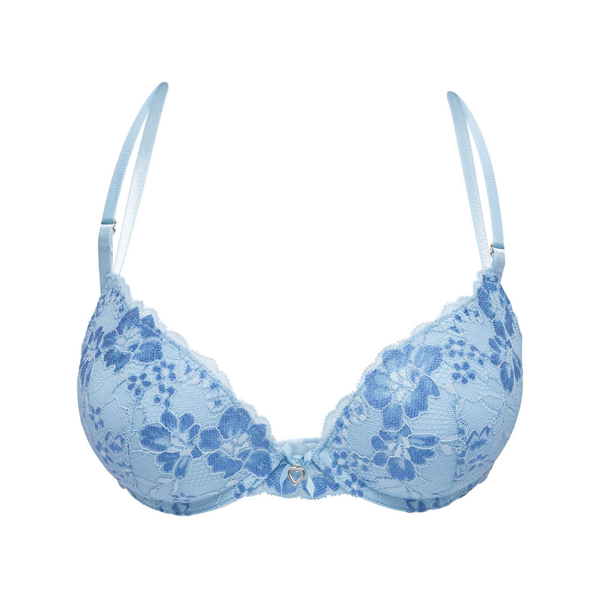 Bh Mit Push Up Effekt Damen Mittelblau A/70 von Manor Woman