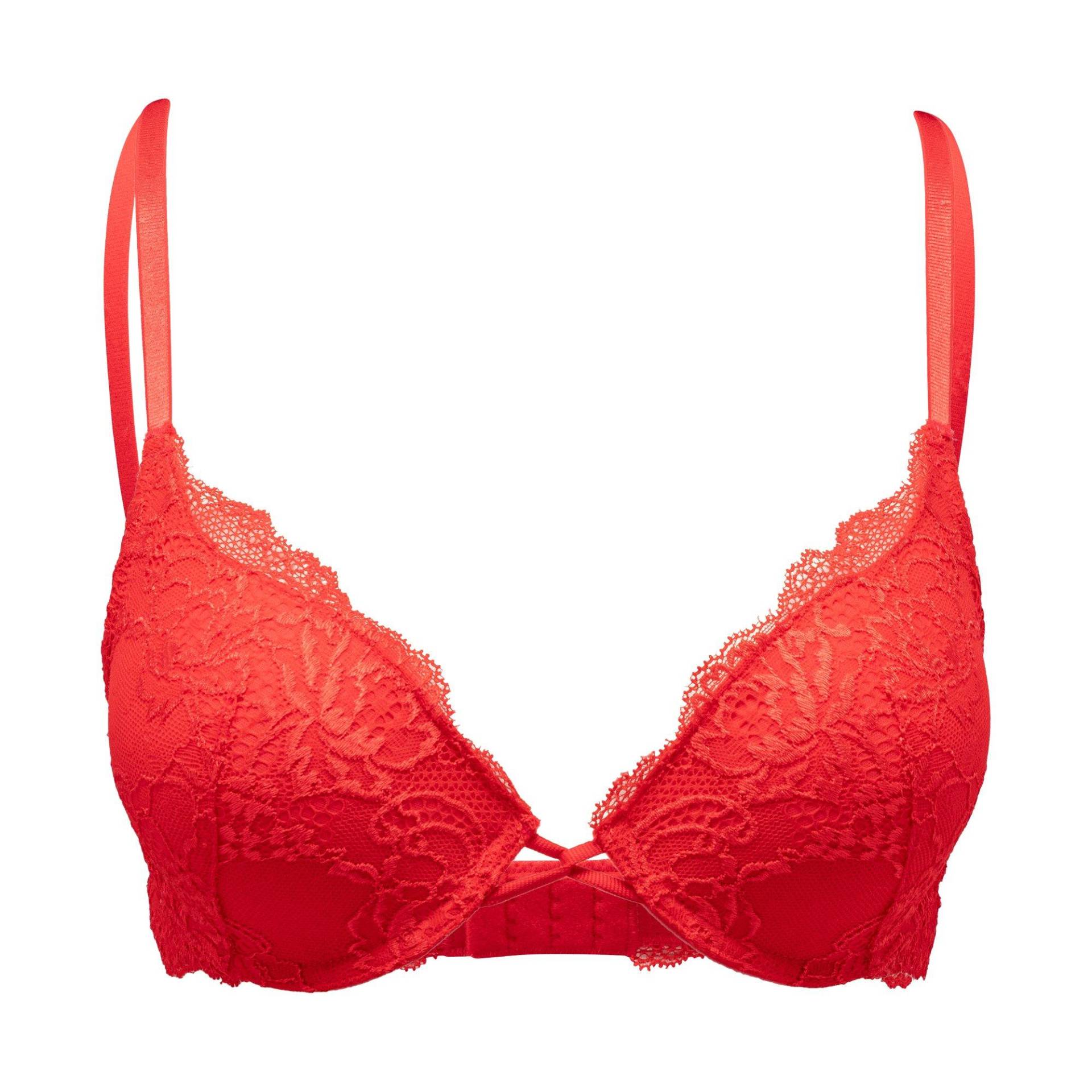 Bh Mit Push Up Effekt Damen Rot A/75 von Manor Woman