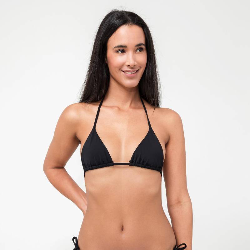 Bikini Oberteil, Triangel Damen Black S von Manor Woman