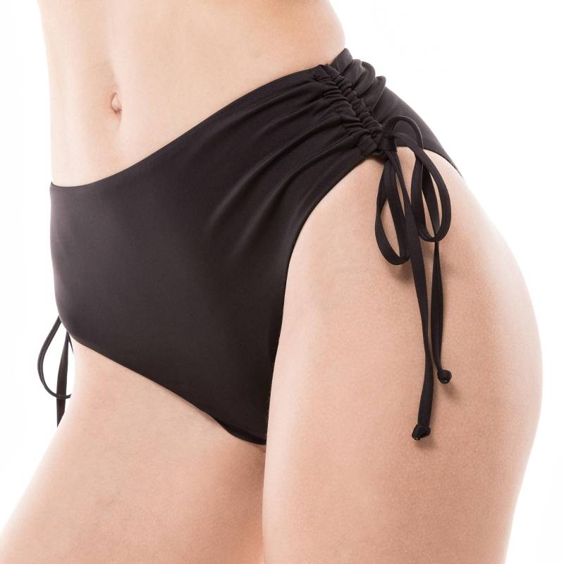 Bikini Unterteil, Taillenhoher Slip Damen Black L von Manor Woman