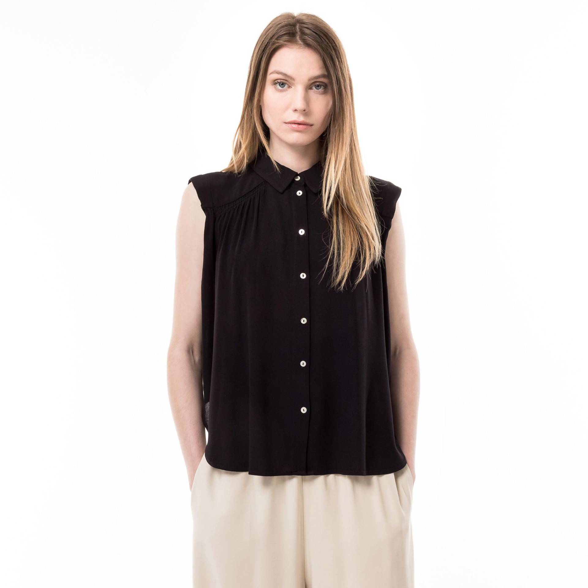 Bluse, Ärmellos Damen Black 34 von Manor Woman