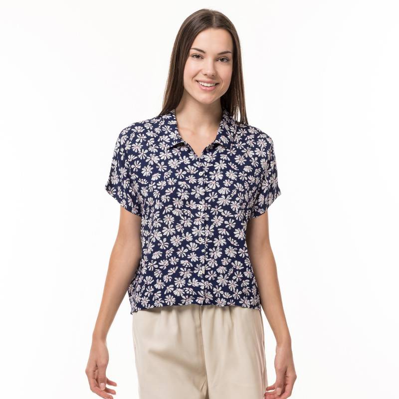 Bluse, Kurzarm Damen Blau 40 von Manor Woman