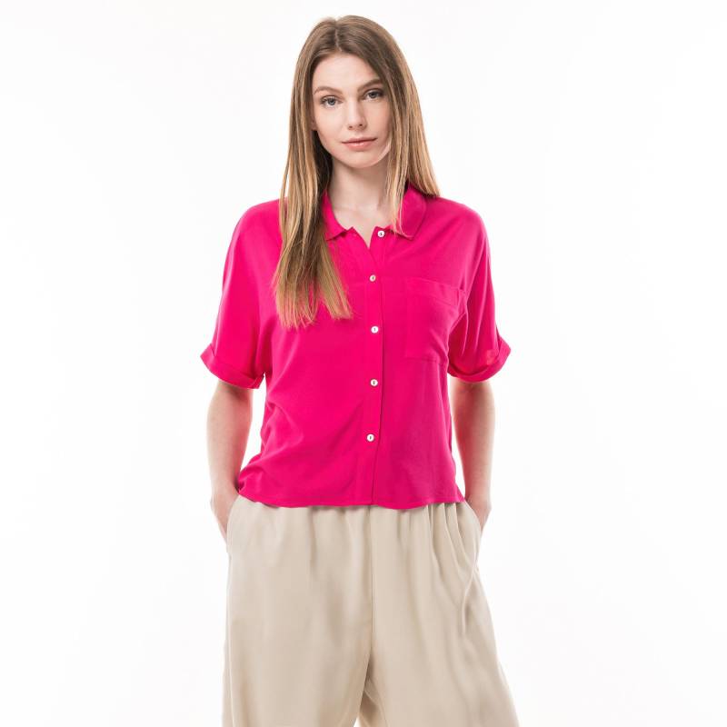 Bluse, Kurzarm Damen Himbeere 40 von Manor Woman