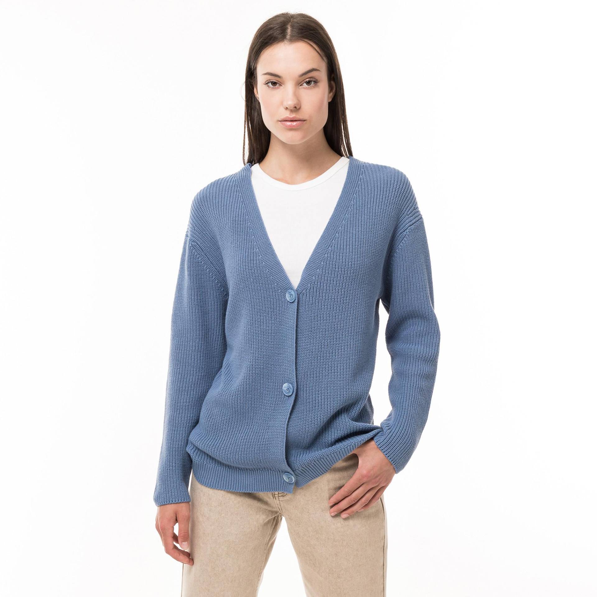 Cardigan, Langarm Damen Blau L von Manor Woman