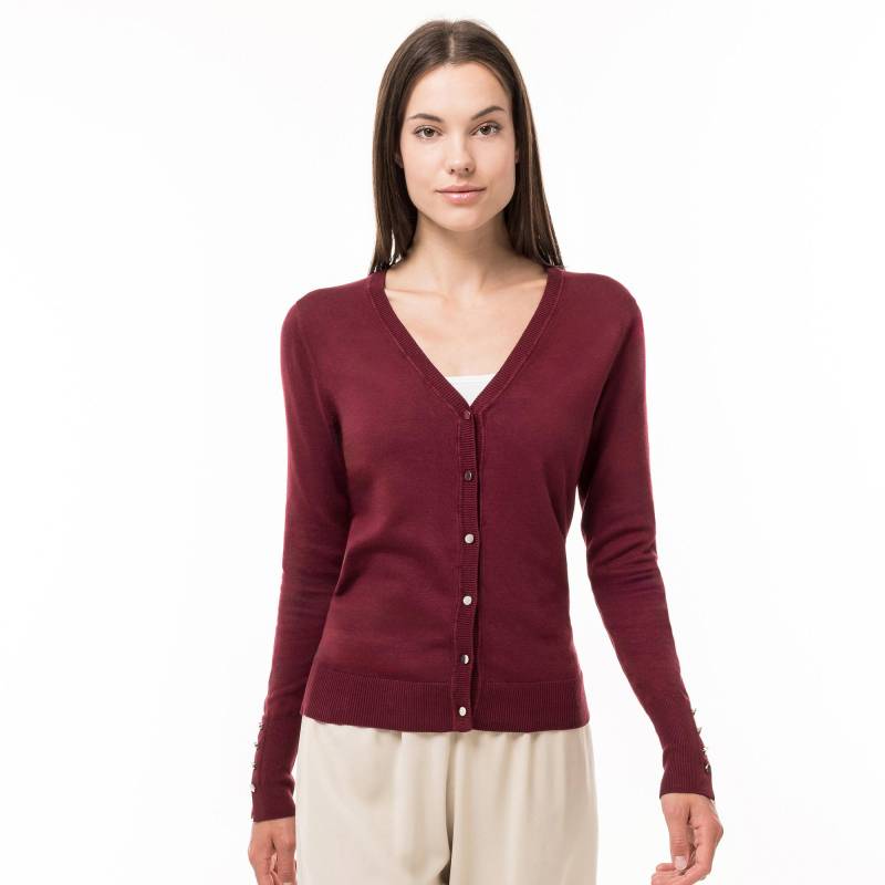 Cardigan, Langarm Damen Pflaume L von Manor Woman