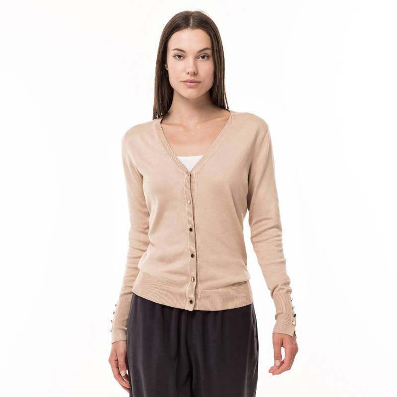 Cardigan, Langarm Damen Sand XS von Manor Woman