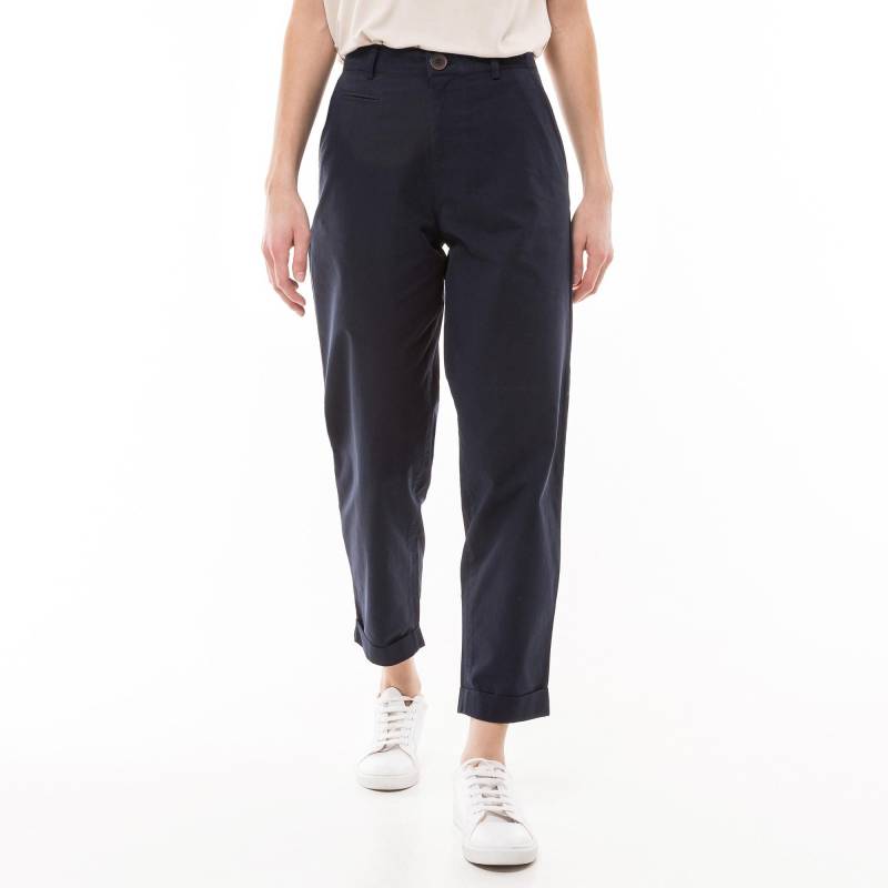 Chinohose, Regular Fit Damen Marine 34 von Manor Woman