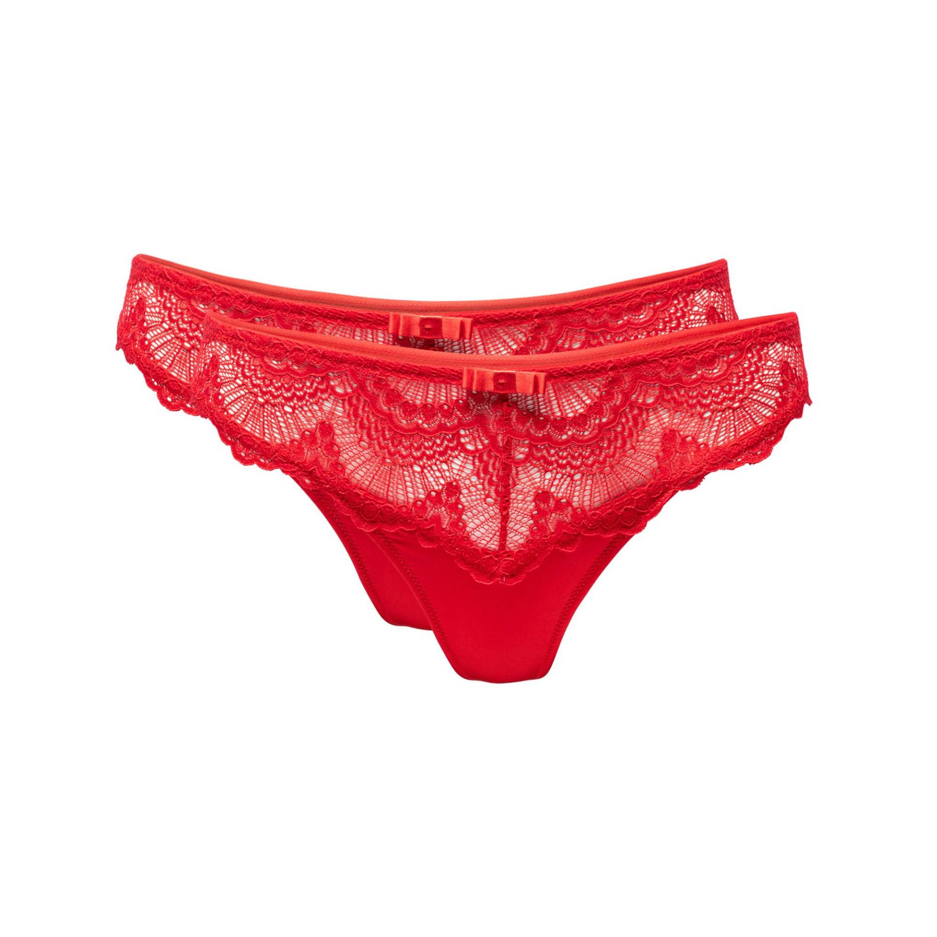 Manor Woman - Duopack String, für Damen, Rot, Größe L von Manor Woman