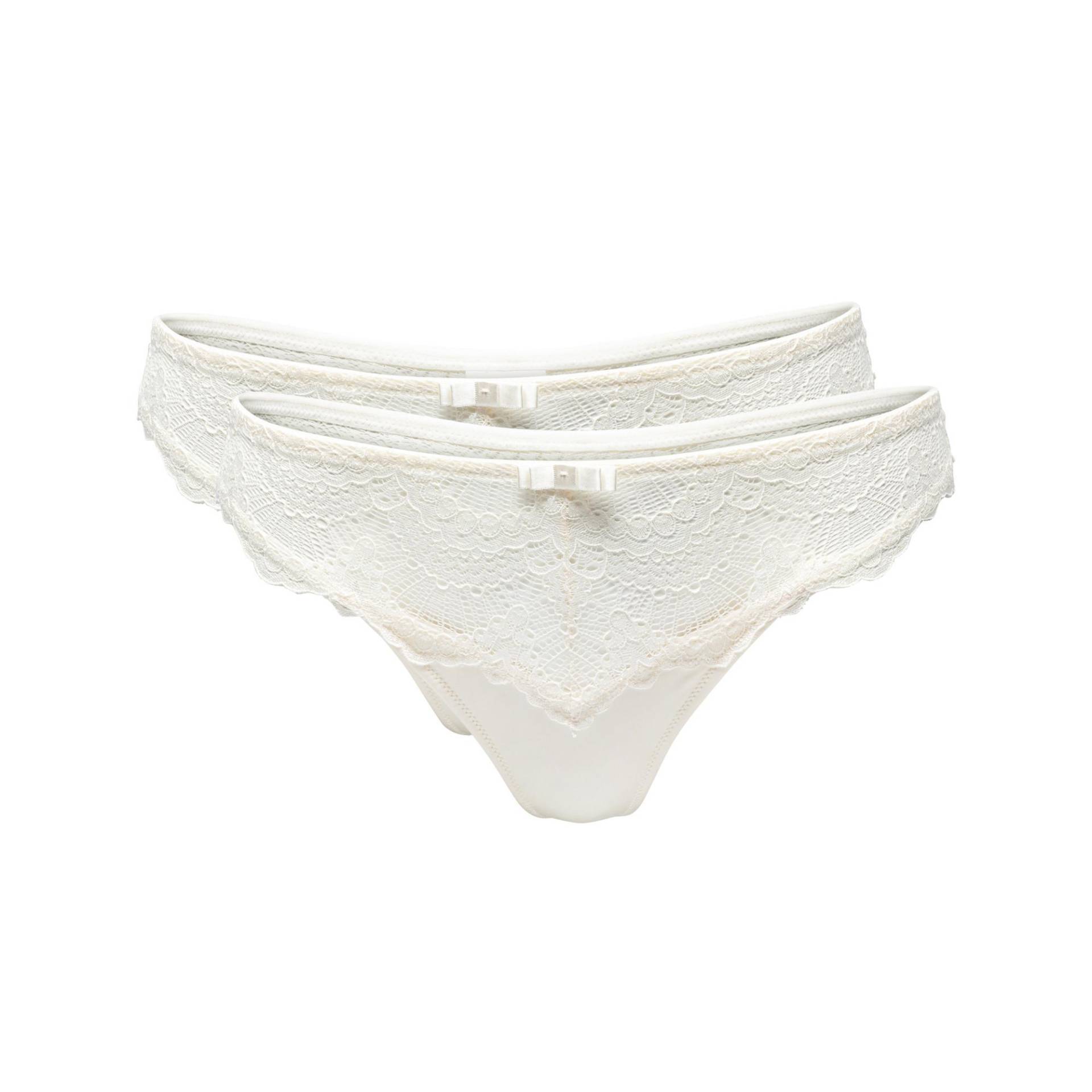 Manor Woman - Duopack String, für Damen, Weiss, Größe L von Manor Woman