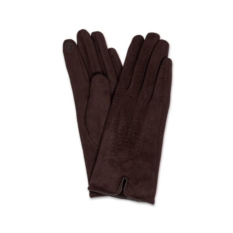 Handschuhe Damen Braun M/L von Manor Woman