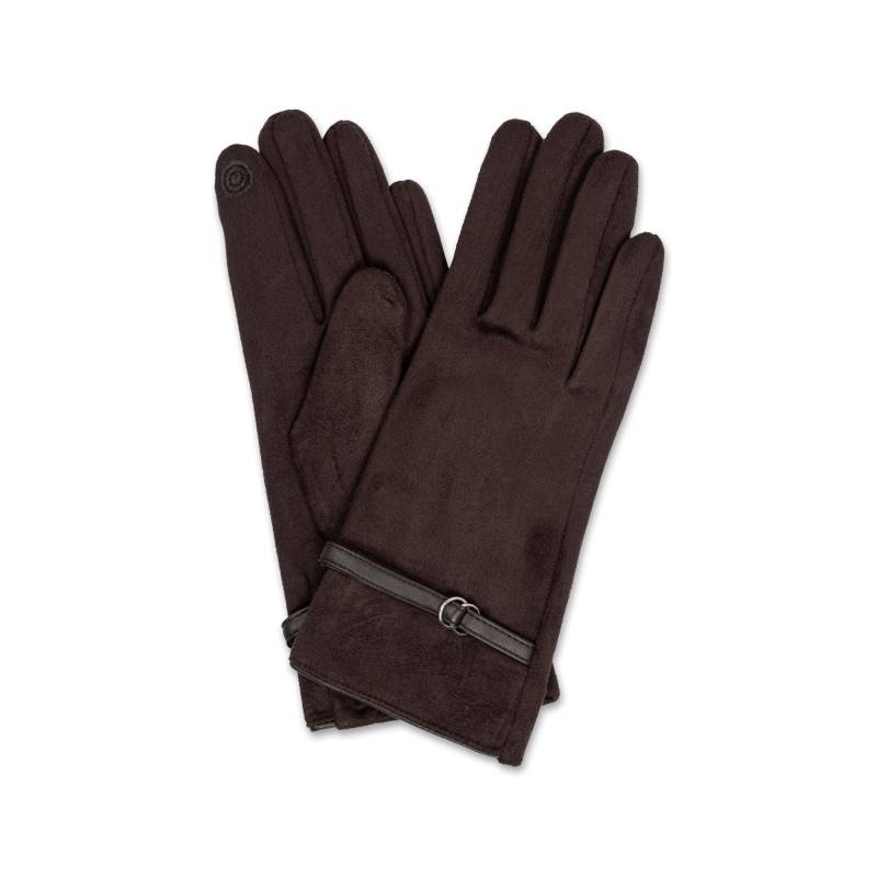 Handschuhe Damen Braun M/L von Manor Woman