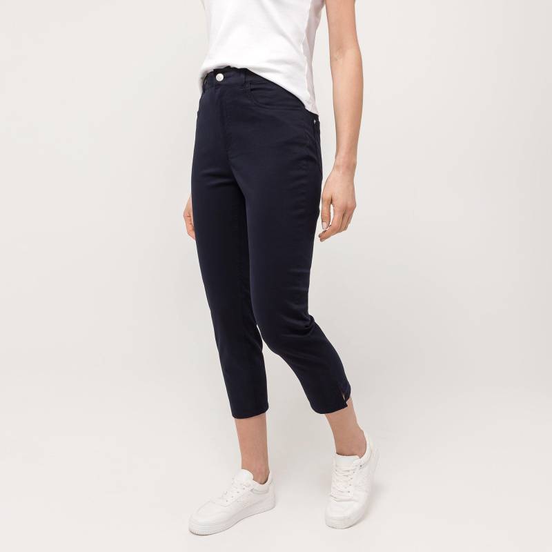 Hose, Slim Fit, 7/8-länge Damen Marine 46 von Manor Woman