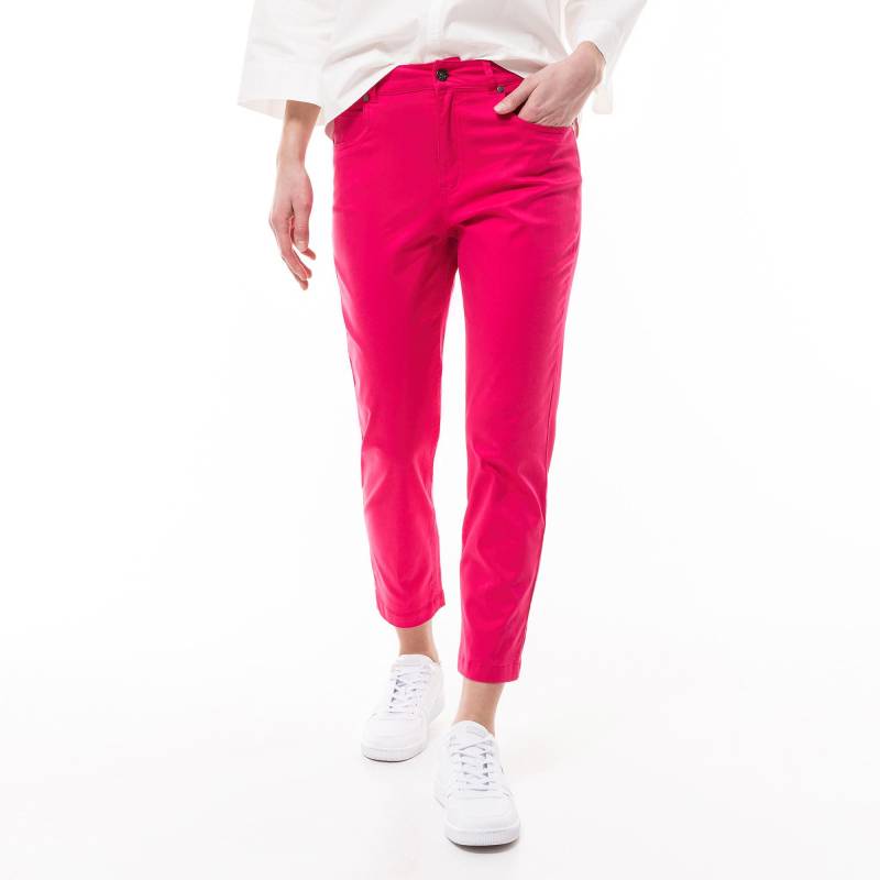 Hose, Slim Fit, 7/8-länge Damen Pink 38 von Manor Woman