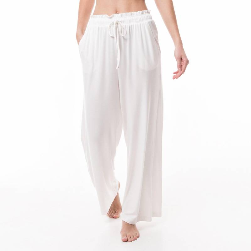 Hose Loungewear Damen Ecru S von Manor Woman