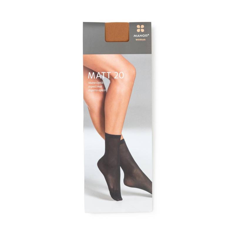 Duopack, Wadenlange Socken Damen Nude 39-42 von Manor Woman