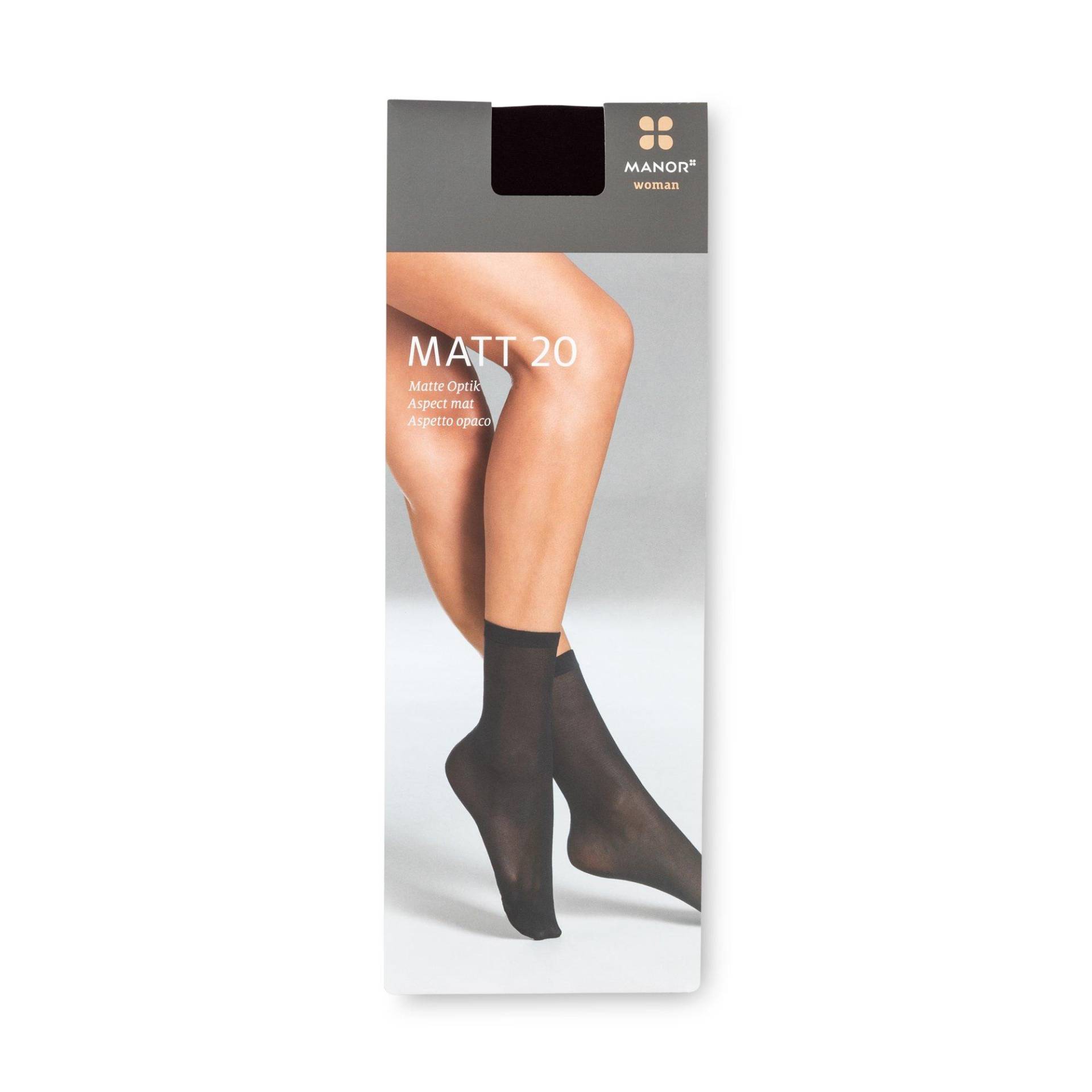 Feinsöckchen, 20 Den Damen Black 35-38 von Manor Woman