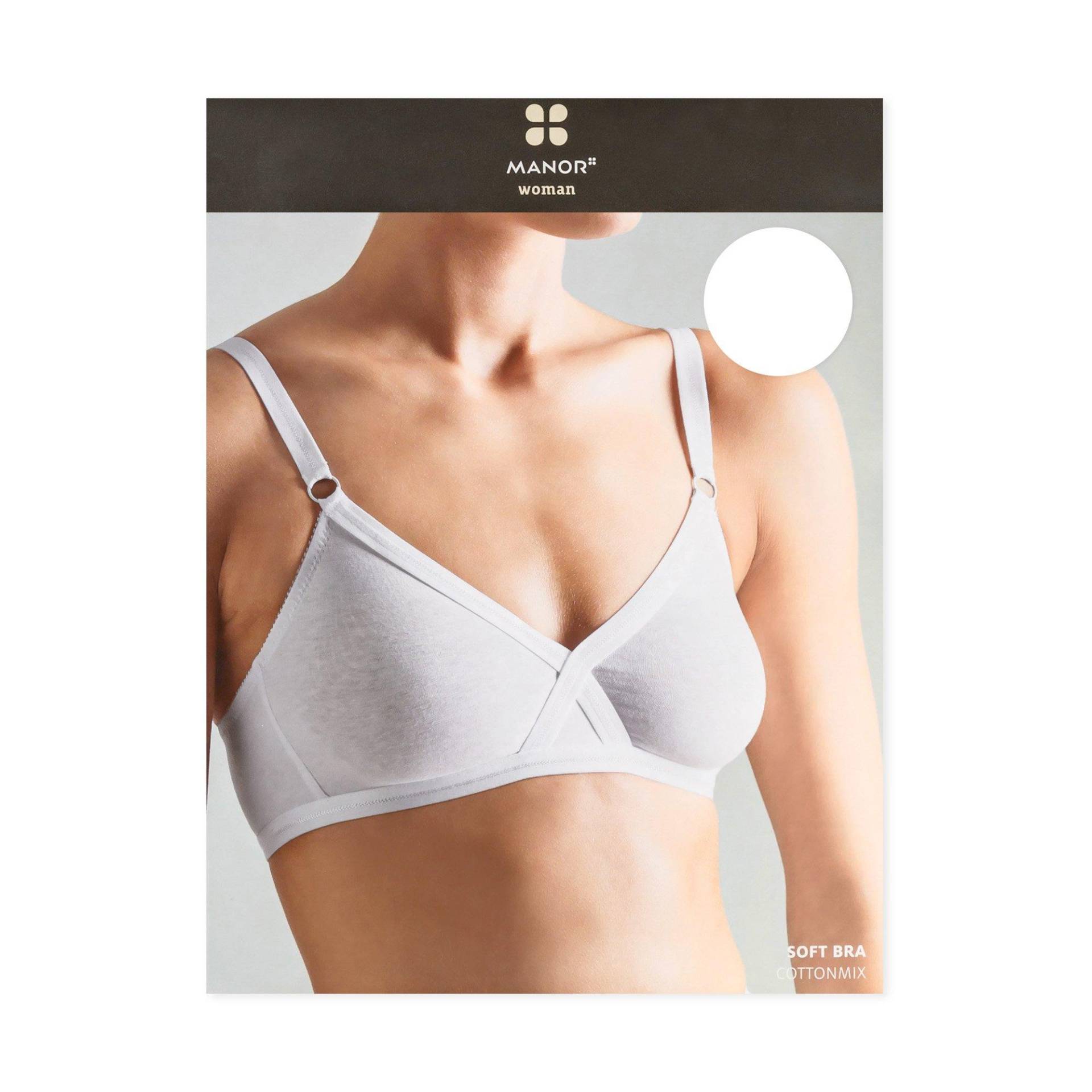 Manor Woman - Soft Bra, für Damen, Weiss, Größe 80/D von Manor Woman