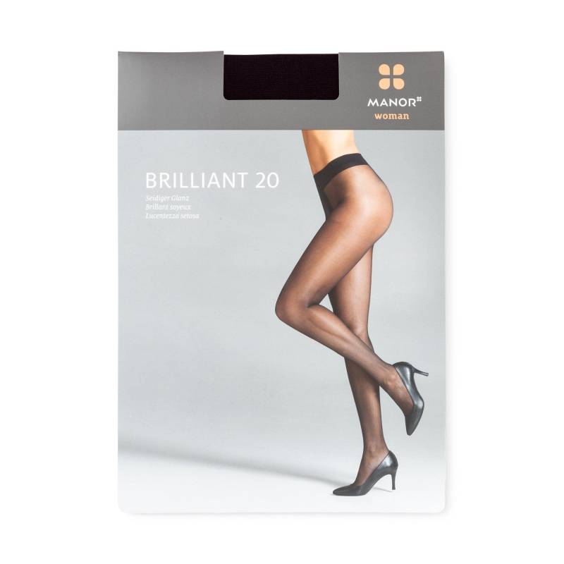 Manor Woman - Strumpfhose, 20 Den, für Damen, Black, Größe IV von Manor Woman