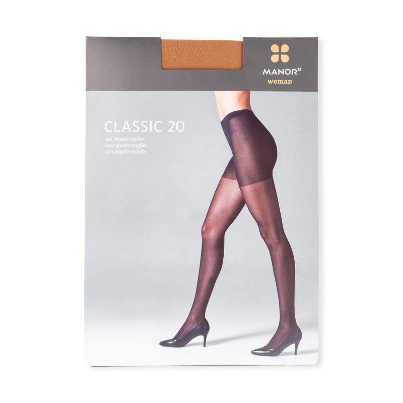 Manor Woman - Strumpfhose, 20 Den, für Damen, Nude, Größe I von Manor Woman