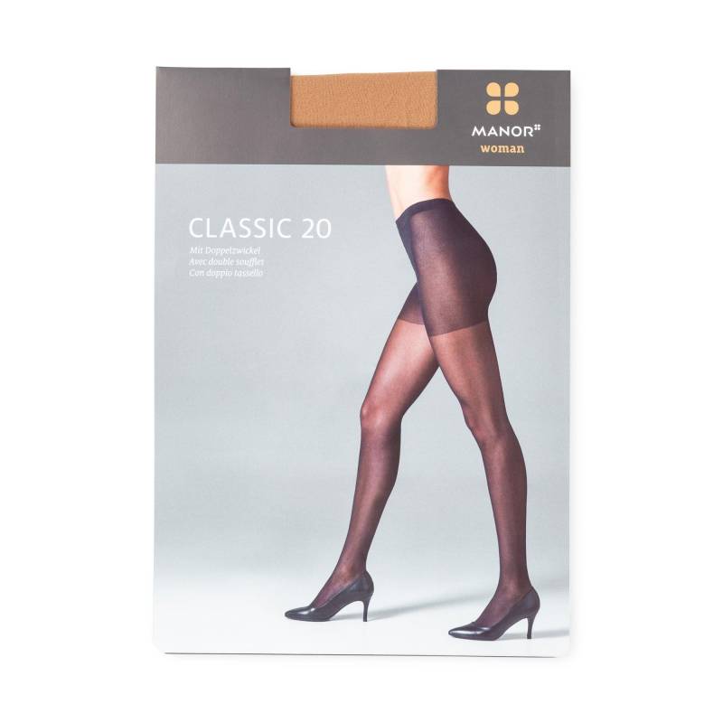 Manor Woman - Strumpfhose, 20 Den, für Damen, Sand, Größe I von Manor Woman