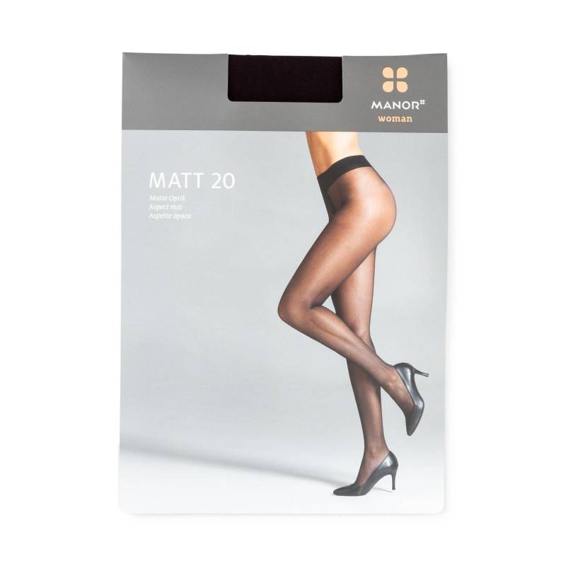 Strumpfhose, 20 Den Damen Black V von Manor Woman