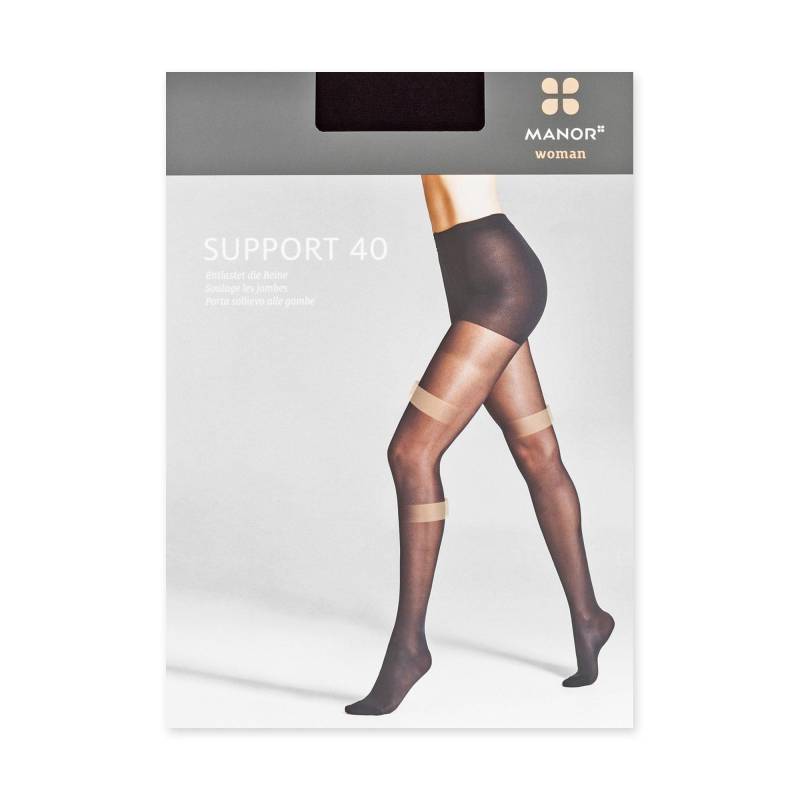 Manor Woman - Strumpfhose, 40 Den, für Damen, Black, Größe I von Manor Woman