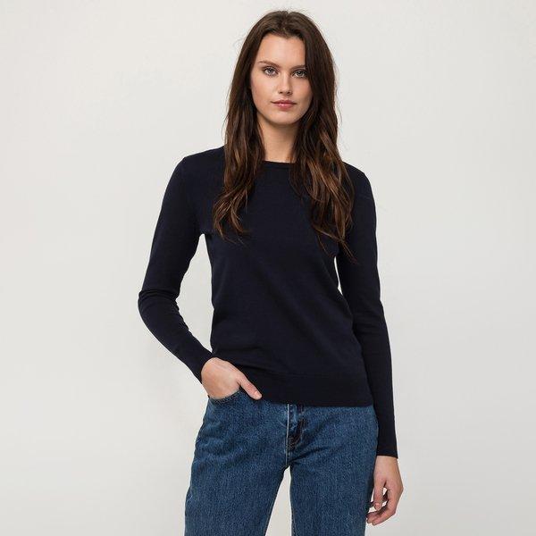 Manor Woman - Pullover, Rundhals, langarm, für Damen, Marine, Größe S von Manor Woman